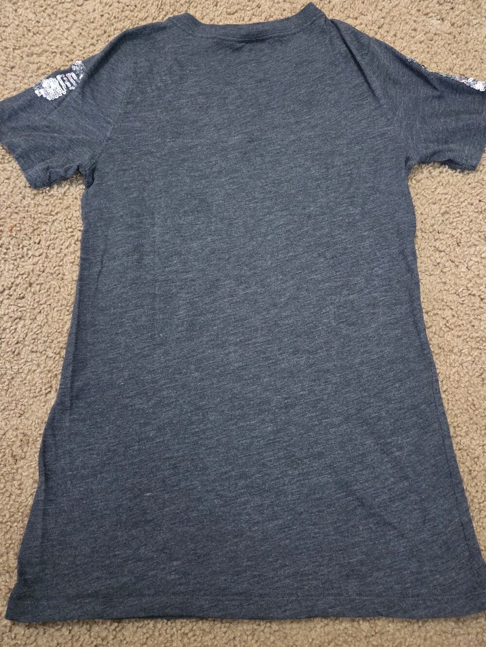 PINK Victoria's Secret Bling Vintage Sequin Spellout Tee - Picture 4 of 5